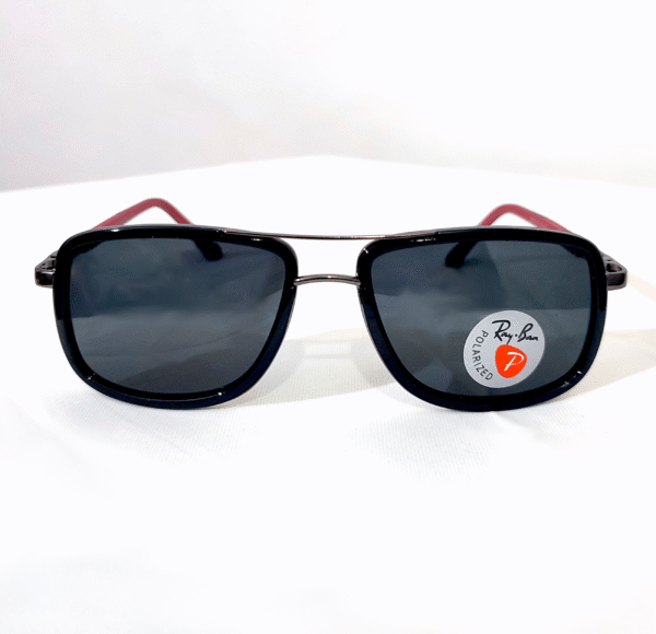 Ray-Ban Black & Red Aviator - Image 2