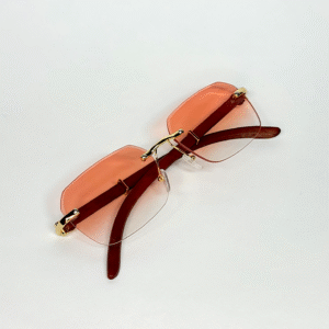Celine Rimless Pink & Gold