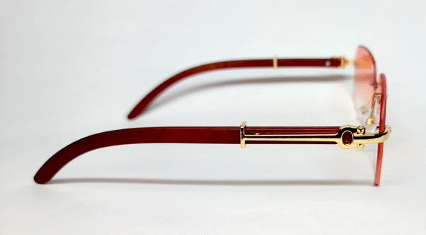 Celine Rimless Pink & Gold - Image 2