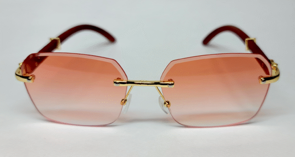 Celine Rimless Pink & Gold - Image 3